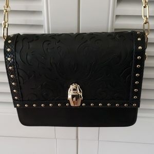 Black Cavalli Class crossbody bag